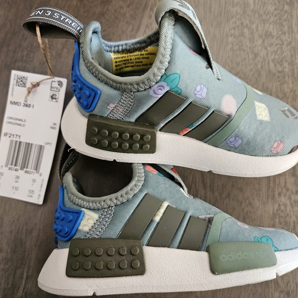 NEW ADIDAS NMD 360 X LEGO® SHOES  Size 4 Baby  Slip-On Infant